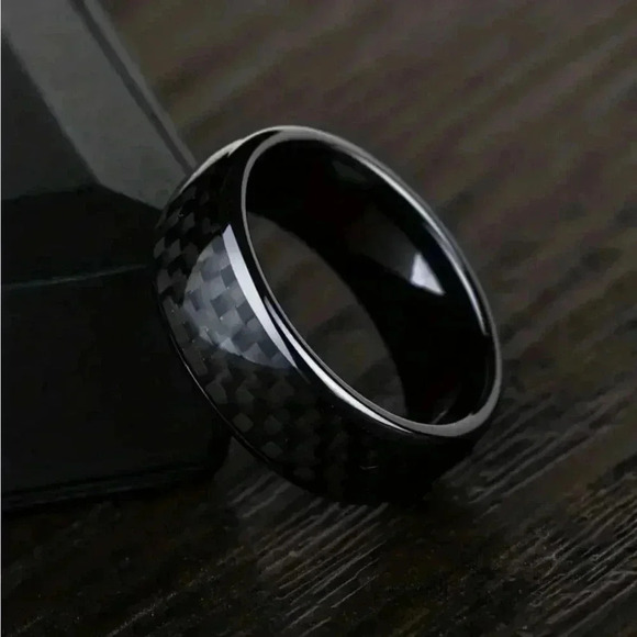 Mens Carbon Fiber Tungsten Black Size 9 - Picture 3 of 4